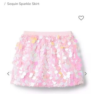 Janie and Jack Pink Sequin Sparkle Skirt